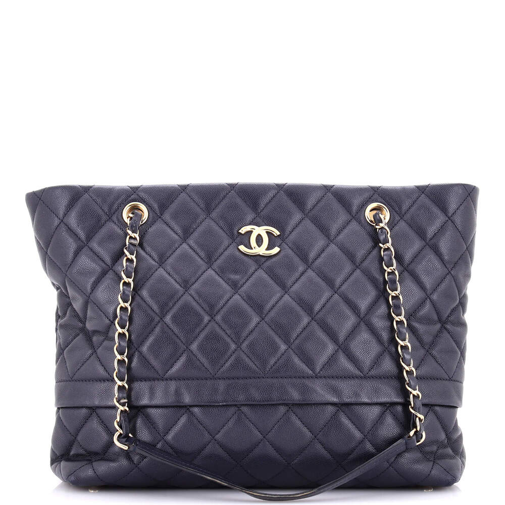 Chanel Rolled Up Tote Quilted Caviar #296832C38B